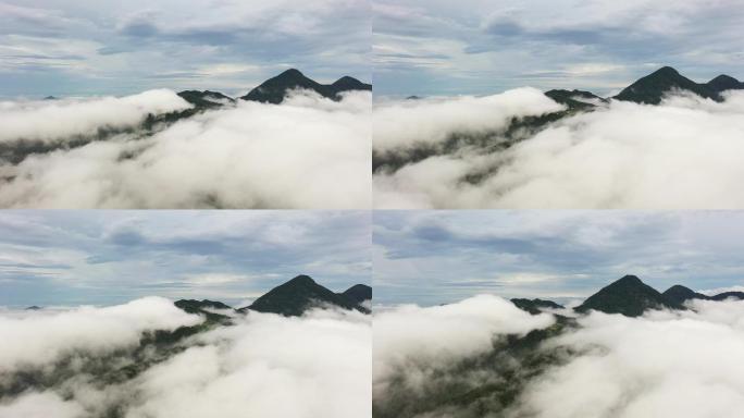 高山云雾航拍4K素材云海航拍