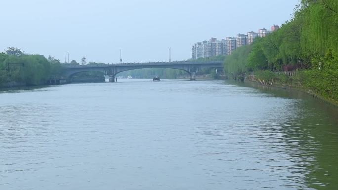 杭州京杭大运河下午拍摄