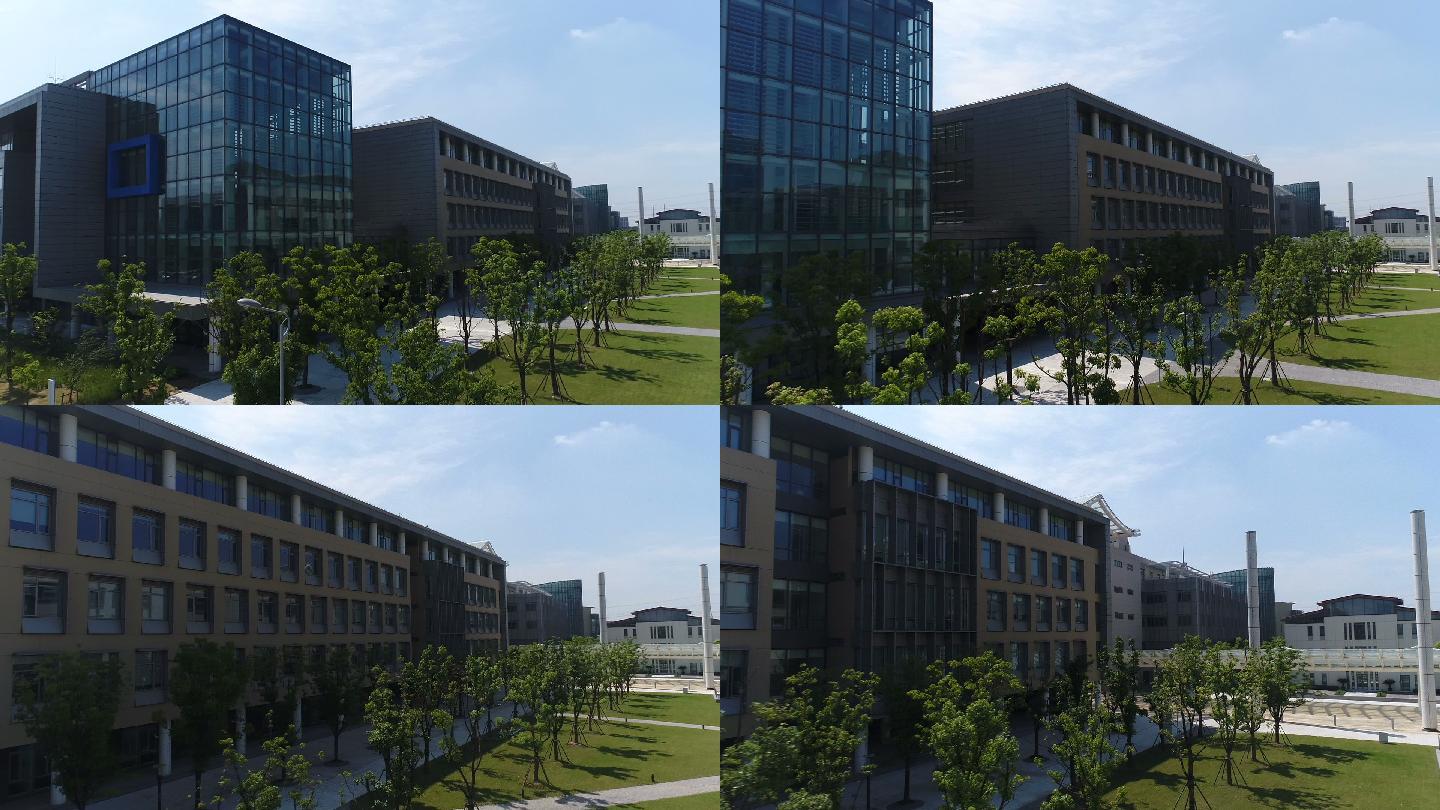 航拍上海科技大学教学楼
