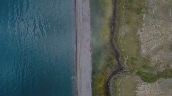 4K俯拍新疆赛里木湖