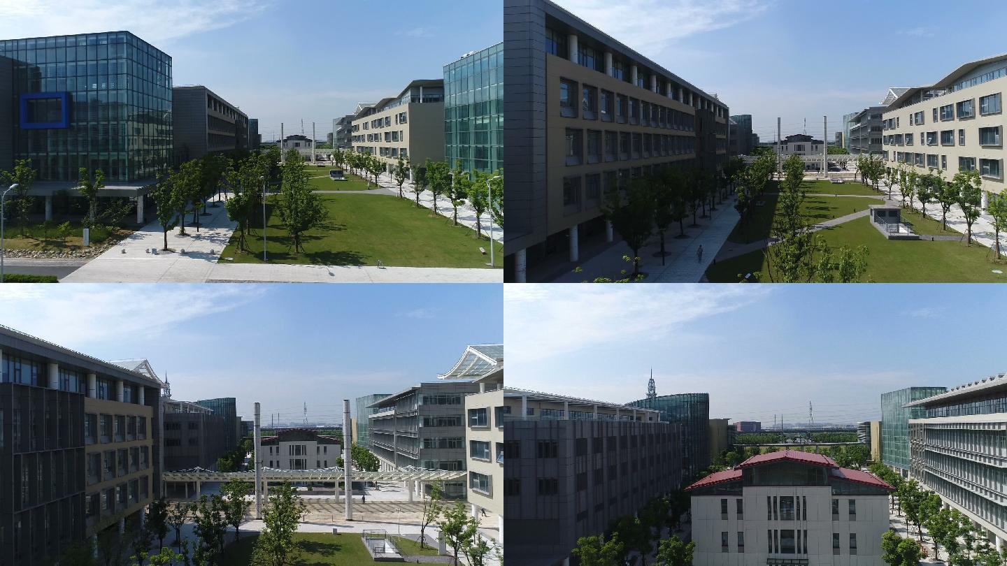 航拍上海科技大学教学楼
