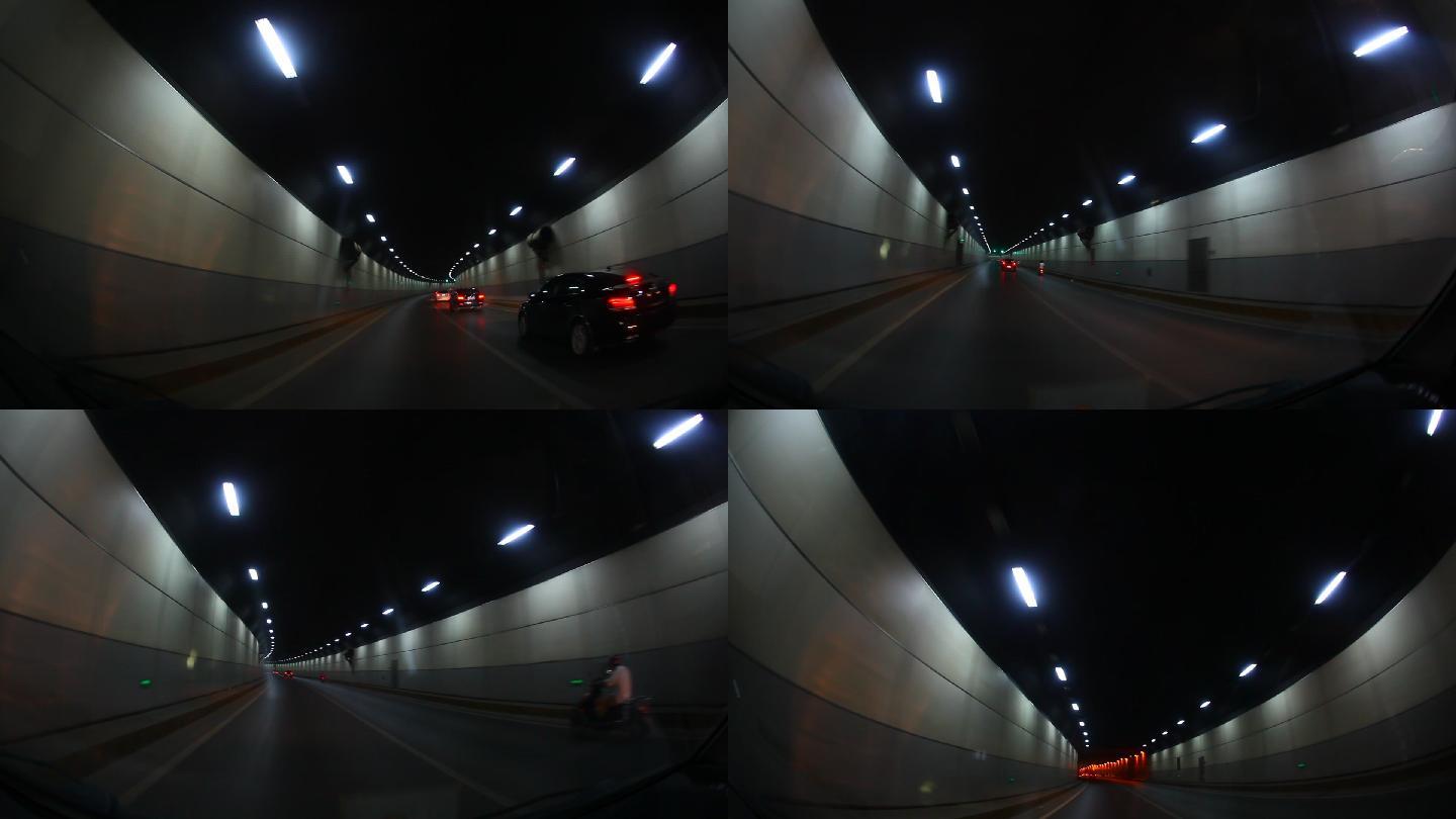 汽车经过隧道第一视角