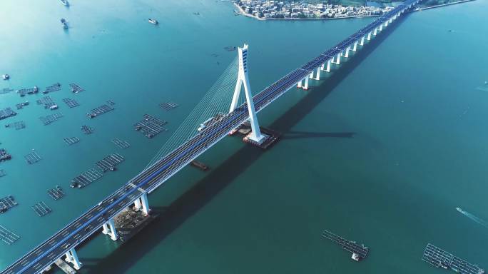 海文大桥多角度航拍4k超高清视频素材下载