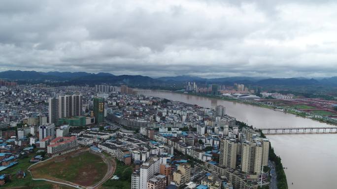 4K-log于都县城市大景