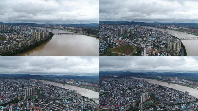 4K-log于都县城市大景