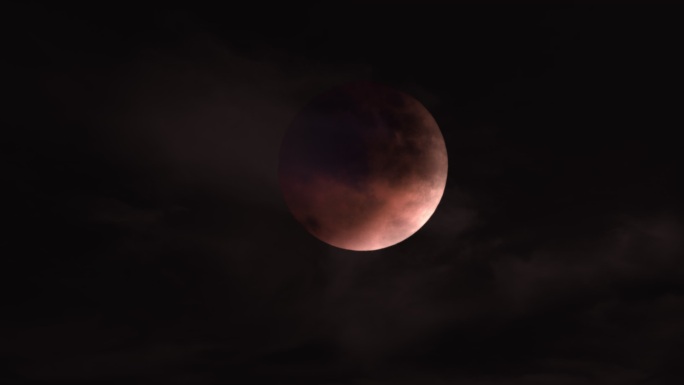 魔幻红月亮月食