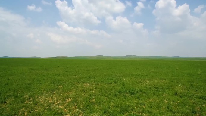 航拍内蒙古大草原