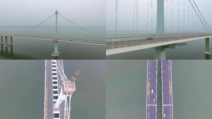 青岛胶州湾跨海大桥航拍4K