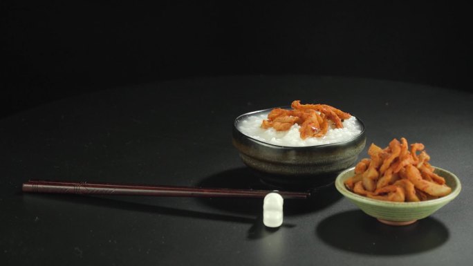 【原创】麻辣萝卜干配稀饭