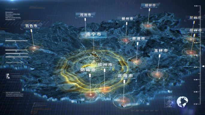 广西省地图区位包装-4