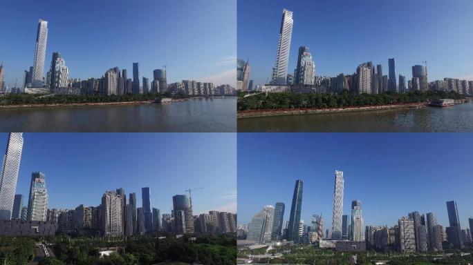 4K纪录片镜头-航拍广州都市小蛮腰