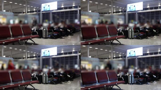 4K机场候机厅实拍视频素材