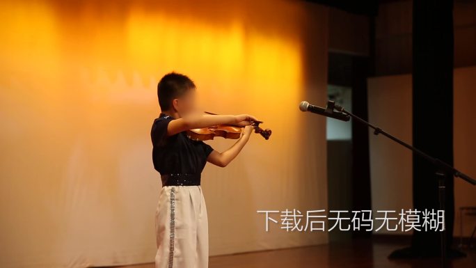 学生小提琴枇杷古典吉他艺术技能展示