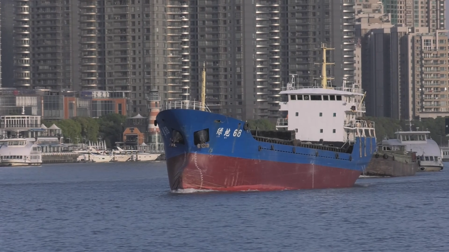 上海城市高清视频素材（港口船舶）