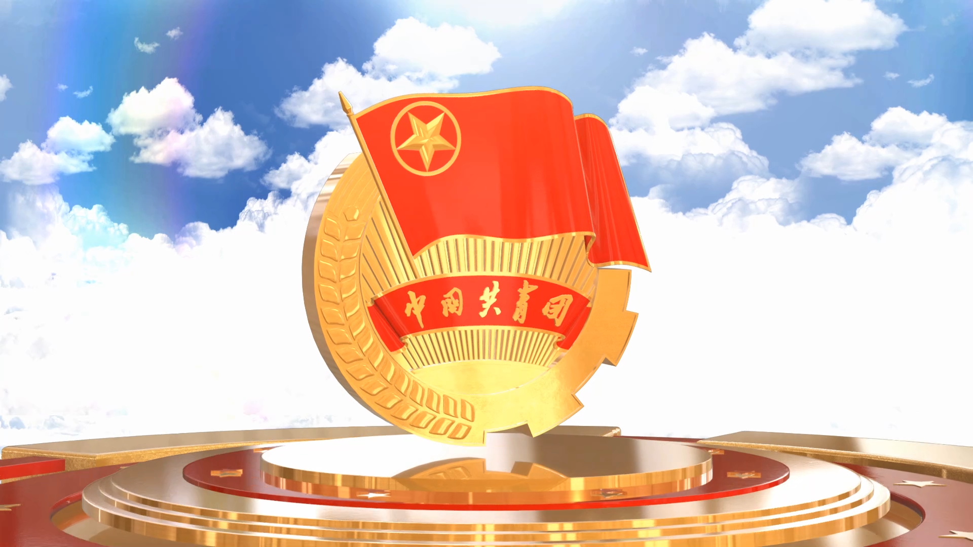 大氣五四青年節片頭會聲會影模板