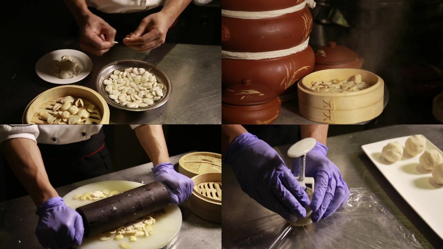 手工制作白豆糕点