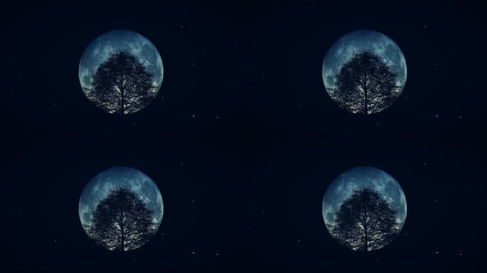 树梢月亮