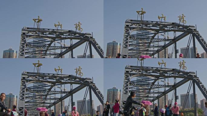中山桥实拍素材