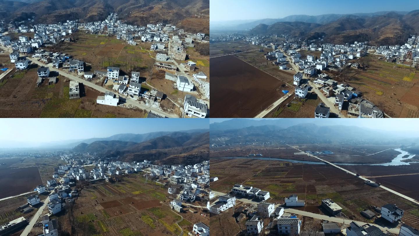 航拍视频、新农村建设，云南昭通初冬的农村