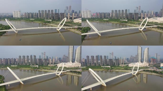南京眼步行桥素材4k