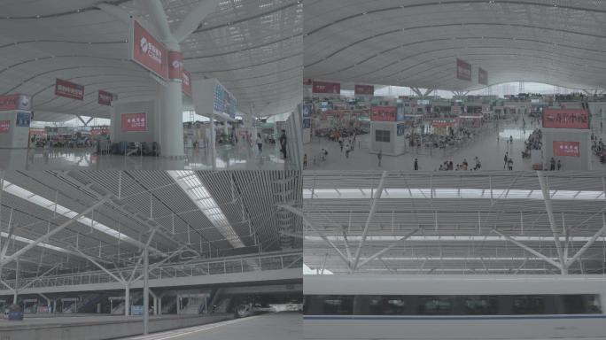 深圳北站镜头一组4K灰度模式