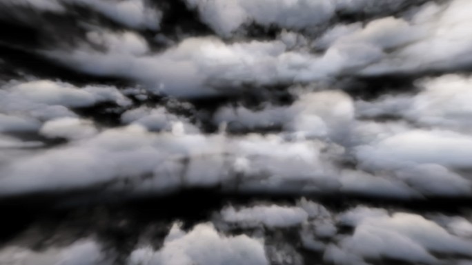流动的透明白云动画-alpha通道