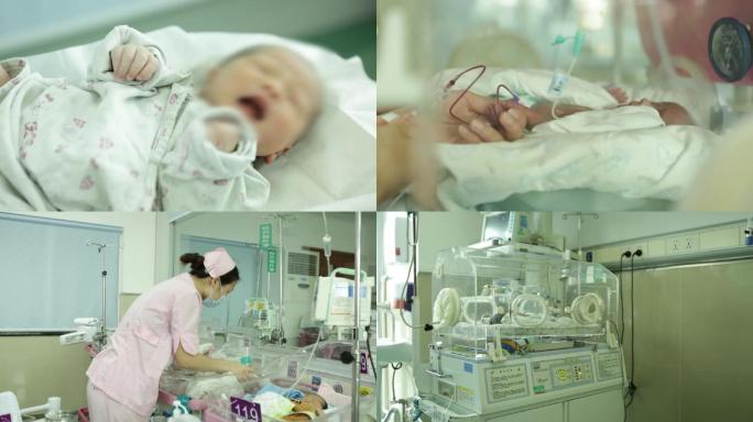 新生婴儿ICU病房保温箱婴儿称