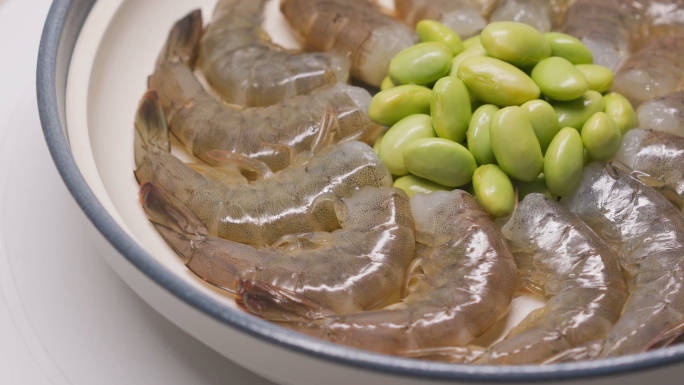 基围虾深水虾食材水产品视频素材