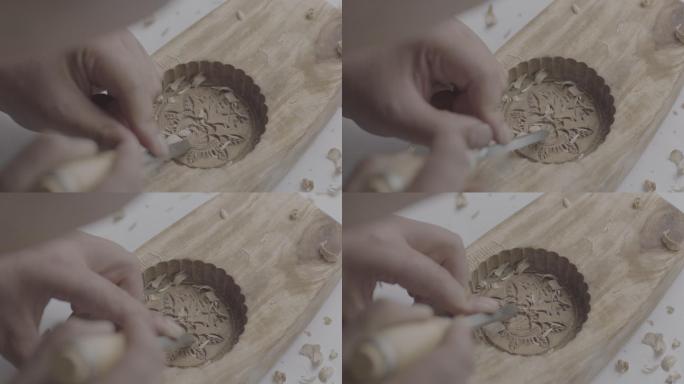 4KLogC月饼模具刻刀雕刻