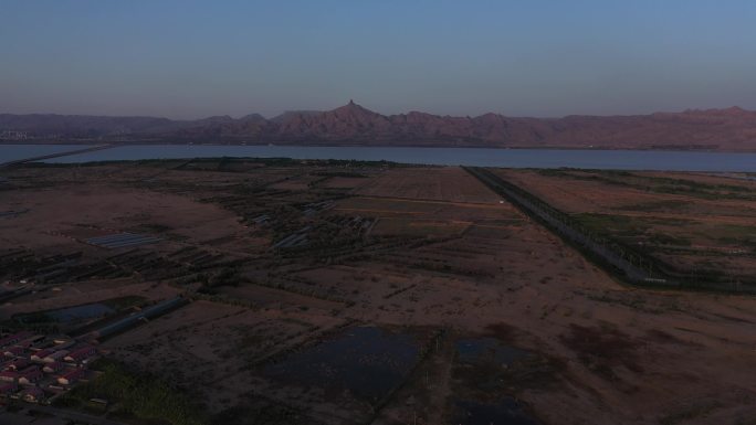 4K-log乌海湖黄河湿地