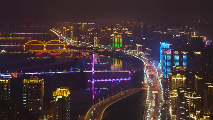 顺庆城市夜景