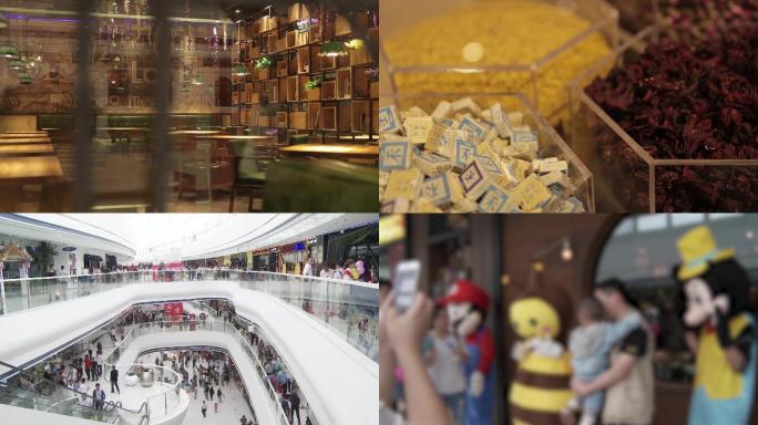 【高清视频】商场开业超市购物延时摄影