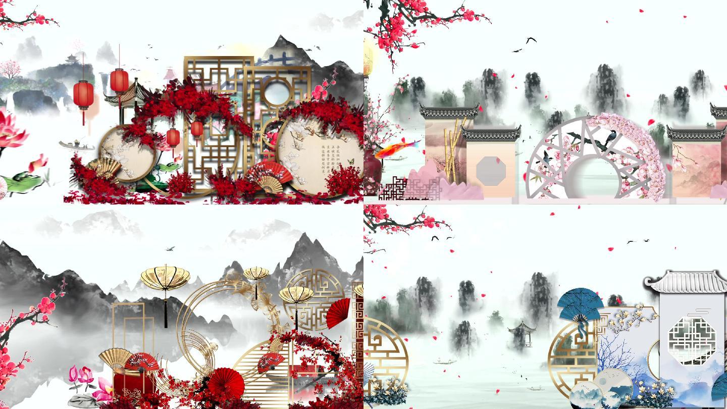 水墨中国风背景 19x1080 高清视频素材下载 编号 舞台背景 Vj师网www Vjshi Com