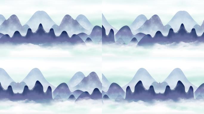水墨山水-无缝循环