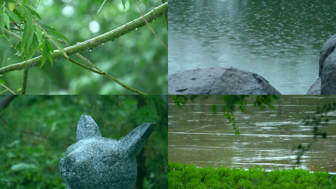 雨季下雨绵绵细雨