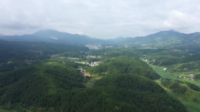 4K-log原素材-福建山区乡村