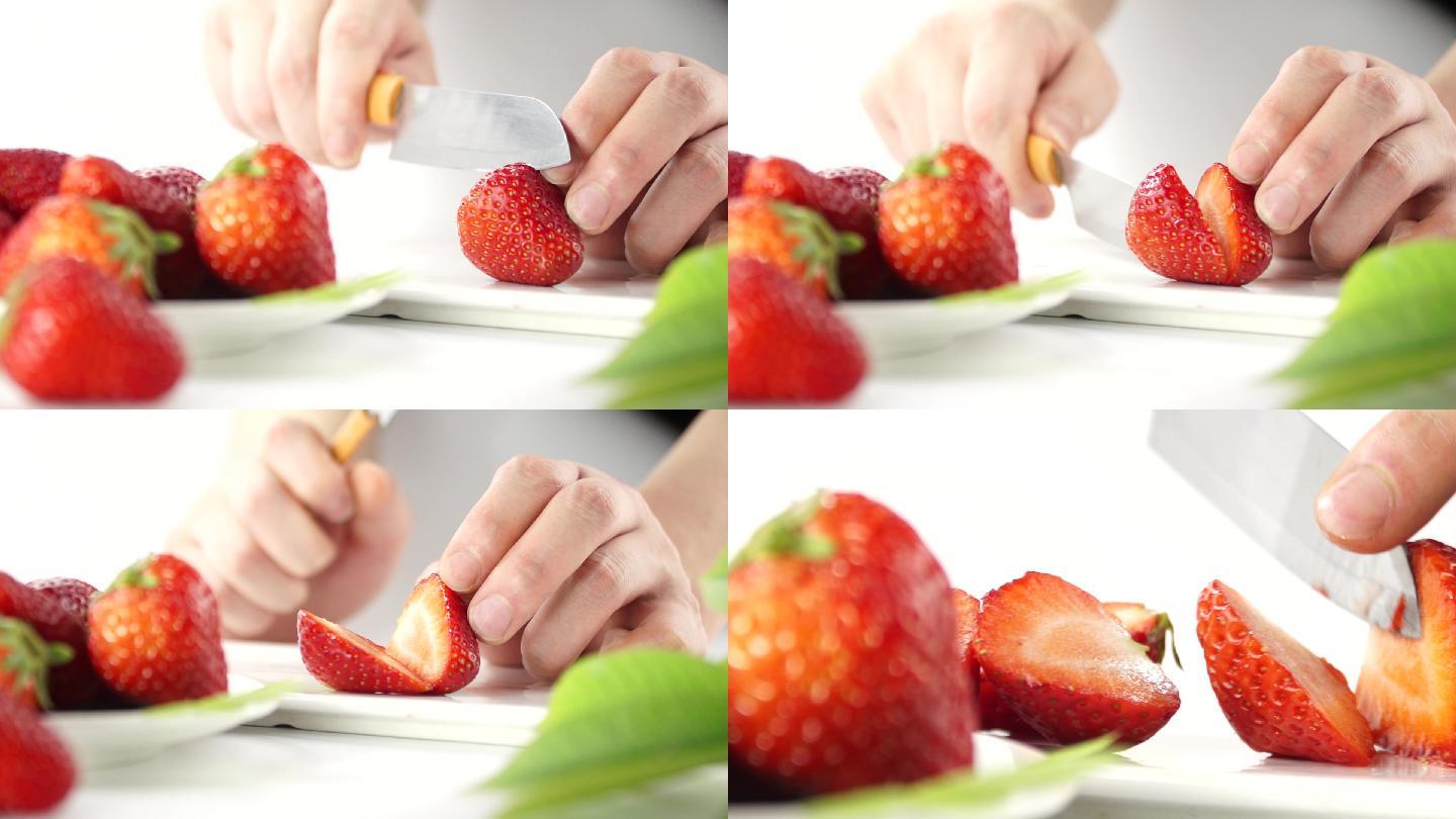 超可愛！愛心形狀的草莓切法 – 甜牙齒