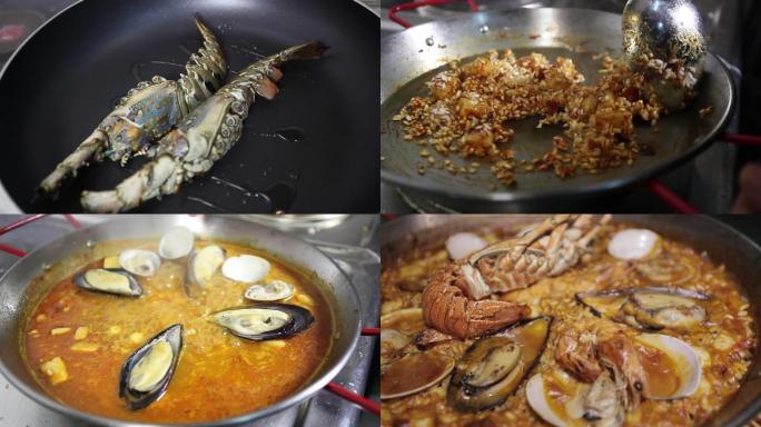 海鲜烩饭制作过程