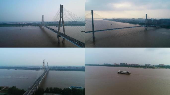 安庆长江大桥航拍
