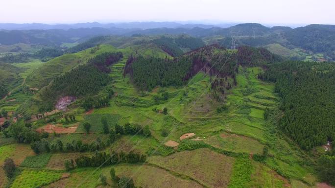 4K航拍水尾新场村失火点45秒2组