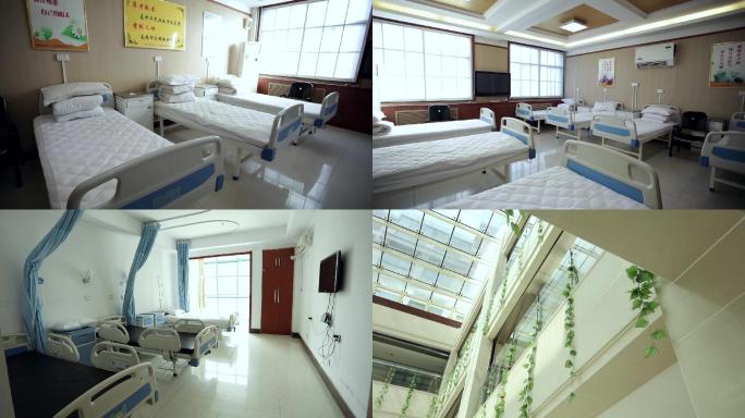 干净整洁的医院病房环境