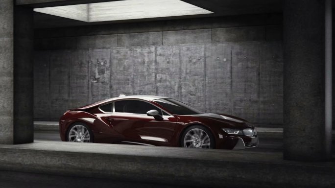 汽车隧道写实3d场景