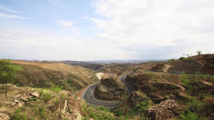 山西黄河古道公路延时