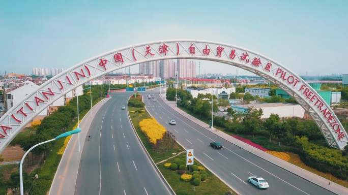 天津自贸区滨海高新区117大厦高清视频