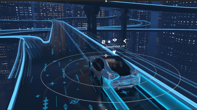 汽车自动驾驶科技概念