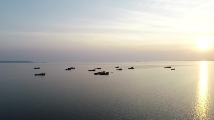 鄱阳湖渔舟