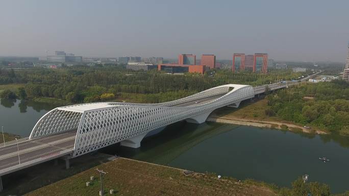 航怕4K北京网红桥未来科技城大桥