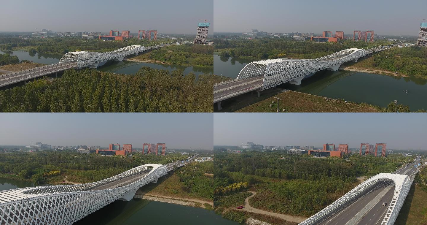 航怕4K北京网红桥未来科技城大桥