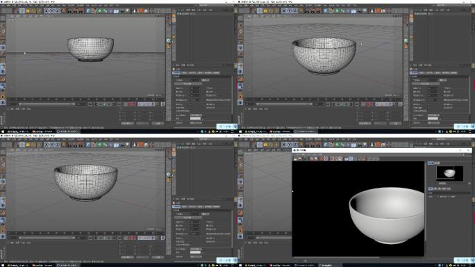 原创-C4D碗模型