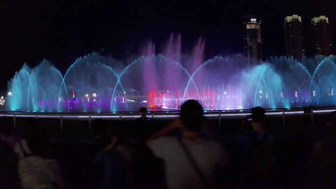 4K-log原素材-星海广场喷泉